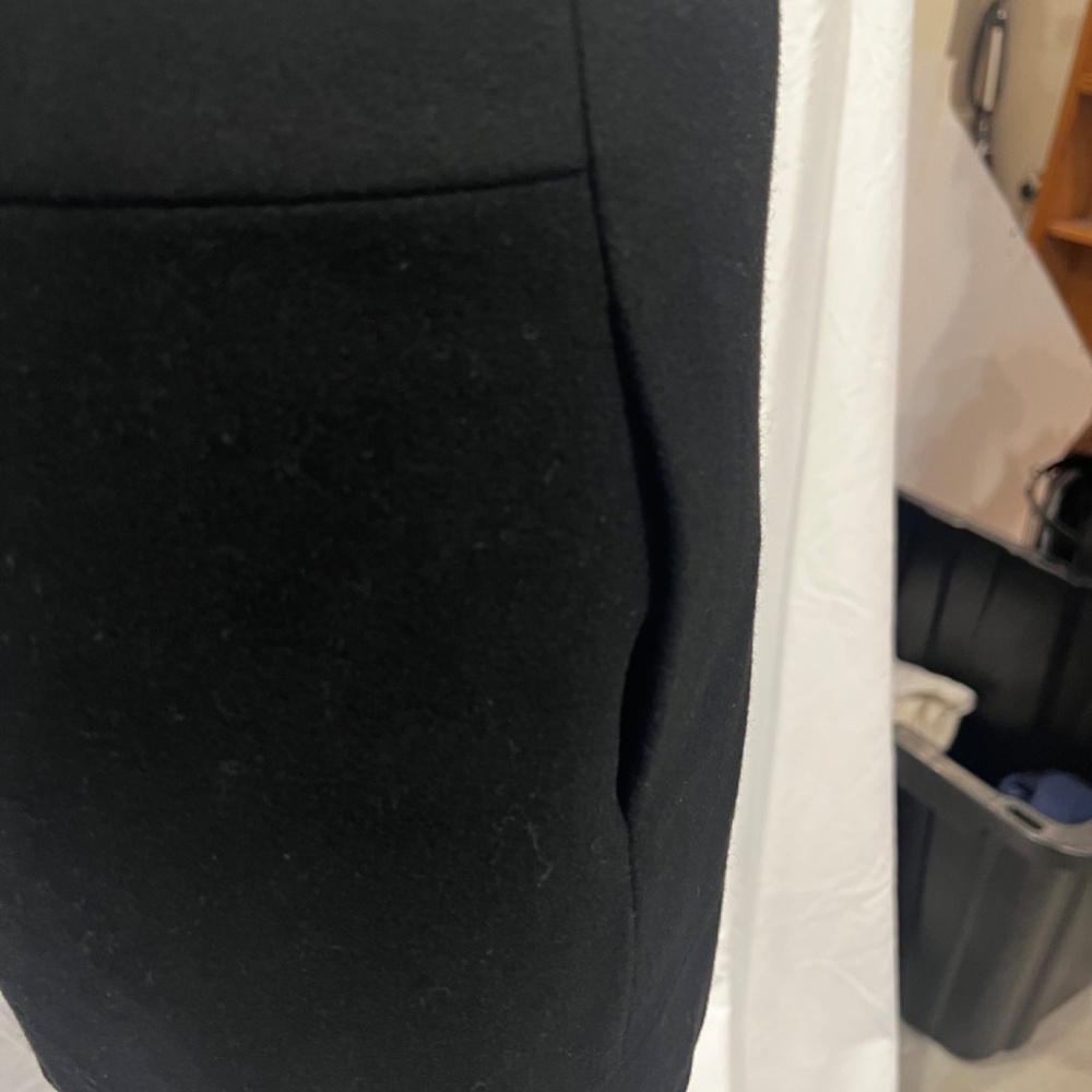 J.Crew Classic Black Wool Women's Skirt w/ Pockets - Picture 4 of 6